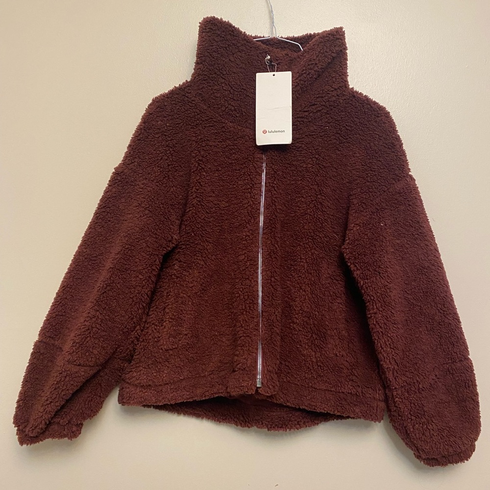 adidas Kids Cozy Brown Fleece Jacket